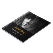 Carnet Photo noir blanc or (Côté gauche)