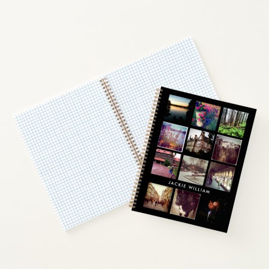 Carnet photo noir et blanc 12 avec texte (Intérieur)