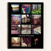 Carnet photo noir et blanc 12 avec texte (Devant)