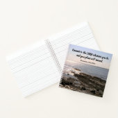 Carnet Photo Océan Atlantique avec succès biblique Verse (Intérieur)