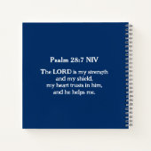 Carnet Photo Ocean God is My Rock Bible Verse Blue (Dos)