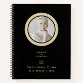 Carnet Photo ornementale évoquant les funérailles aimées  (Devant)