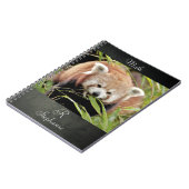 Carnet Photo panda rouge, animaux 0443. (Côté gauche)