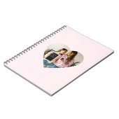 Carnet Photo personnalisé de cœur Je t'aime maman  (Côté gauche)