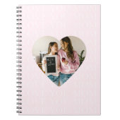 Carnet Photo personnalisé de cœur Je t'aime maman  (Devant)