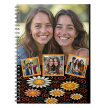 Carnet photo personnalisé de marguerites et torren
