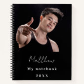 Carnet Photo personnalisé noir blanc (Devant)