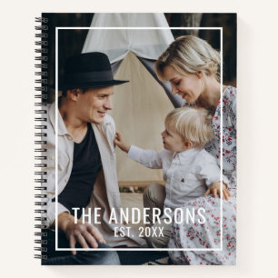 Carnet Photo personnalisée avec nom de famille et année d