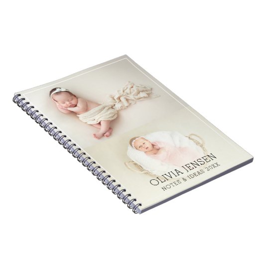 Carnet Photo personnalisée avec nom personnalisé et Carne (Côté Droit)