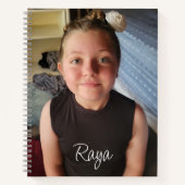 Carnet Photo personnalisée et nom (Devant)