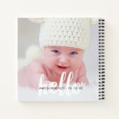 Carnet Photo personnalisée Faire-part de naissance bébé (Dos)