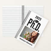 Carnet Photo personnalisée, nom et année Ph.D. (À l'intérieur)