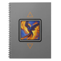 Carnet photo Phoenix, Couverture grise Carnet spir