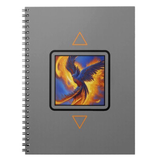 Carnet photo Phoenix, Couverture grise Carnet spir (Devant)