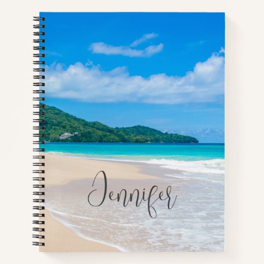 Carnet Photo Pittoresque de la plage tropicale (Devant)