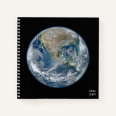 Carnet Photo Planète Terre, Espace Extérieur, Fun Custom (Devant)