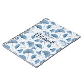 Carnet photo plante de la spirale bleu et blanc Gi (Côté gauche)