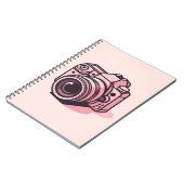 Carnet Photo reflex rose tendance Personnalisée (Côté gauche)