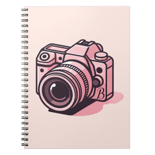 Carnet Photo reflex rose tendance Personnalisée (Devant)