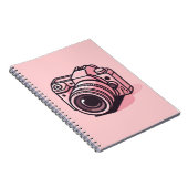 Carnet Photo reflex rose tendance Personnalisée (Côté Droit)