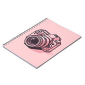 Carnet Photo reflex rose tendance Personnalisée (Côté gauche)