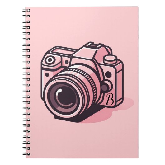 Carnet Photo reflex rose tendance Personnalisée (Devant)