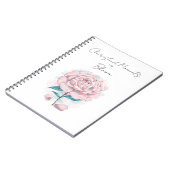 Carnet photo rose - Couverture de peinture numériq (Côté gauche)