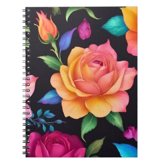 Carnet photo Rose de la spirale florale (Devant)