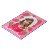 Carnet Photo rose fraise (Côté gauche)