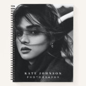 Carnet Photo simple moderne Code QR Médias sociaux (Devant)