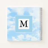 Carnet Photo Soft Blue Sky Custom Single Initial (Dos)