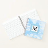 Carnet Photo Soft Blue Sky Custom Single Initial (Intérieur)