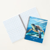 Carnet Photo Sous L'Eau D'Une Tortue (Intérieur)