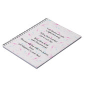 Carnet photo Spiral avec un poème inspirant (Côté gauche)