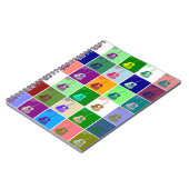 Carnet photo Spiral de la Pop Art de Guitar (Côté gauche)