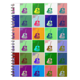 Carnet photo Spiral de la Pop Art de Guitar