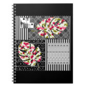Carnet photo spirale Abstrait patchwork quilting (Devant)