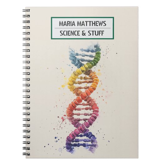 CARNET Photo Spirale ADN Et Science (Devant)