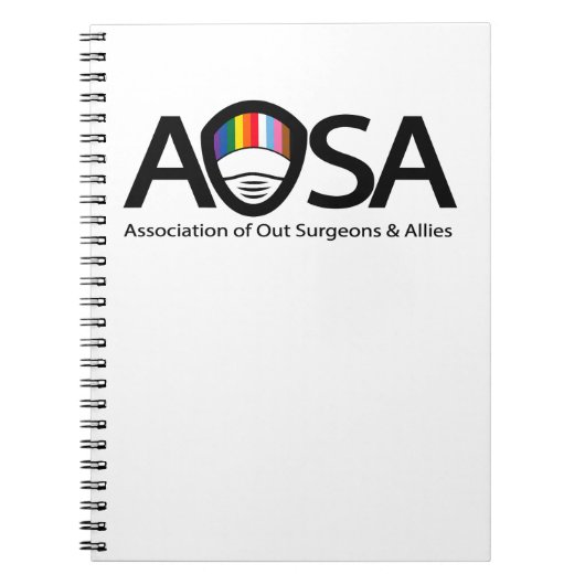 Carnet photo spirale AOSA (blanc) (Devant)