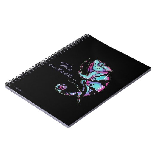 Carnet photo spirale avec design caméléon mignon (Côté gauche)