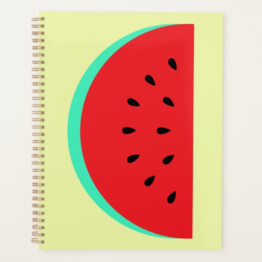 Carnet photo spirale avec melon (Devant)