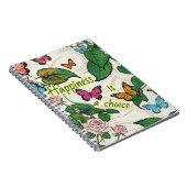 Carnet photo spirale avec papillons (Côté Droit)
