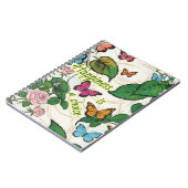 Carnet photo spirale avec papillons (Côté gauche)
