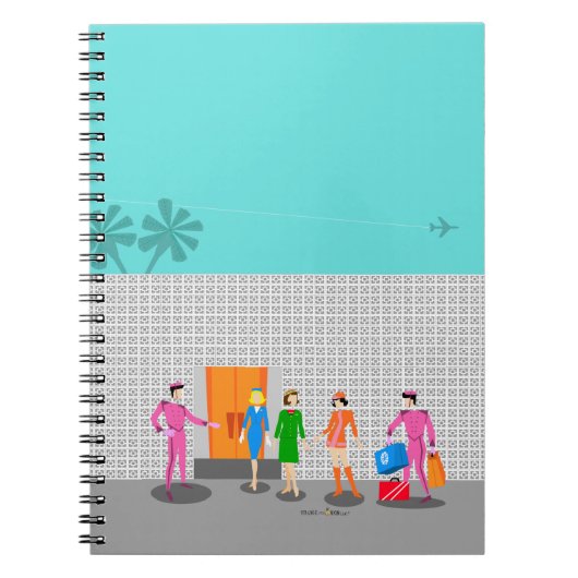 Carnet photo spirale de Palm Springs atomique (Devant)