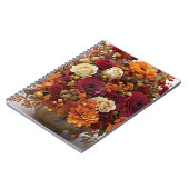 Carnet photo spirale des fleurs d'automne (Côté gauche)