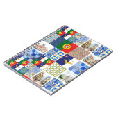 Carnet photo spirale du Portugal Drapeau et Açores (Côté gauche)