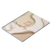 Carnet photo spirale en graphisme élégant (Côté gauche)