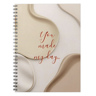 Carnet photo spirale en graphisme élégant