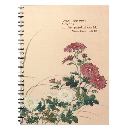 Carnet photo spirale "Fleurs automnales" (Devant)