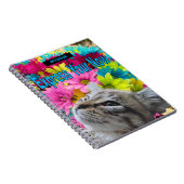 Carnet photo spirale Fleurs de chats de poupée à r (Côté Droit)